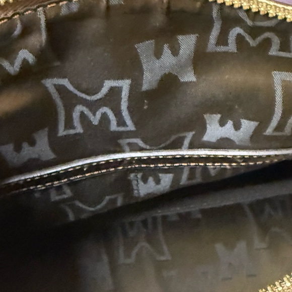 Metro City Monogram Satchel – Cream with Metallic Bronze Trim - Picture 8 of 13